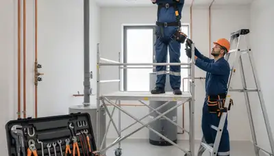 Plumber repairing a home pipe in Norton, MA for reliable plumbing repair service