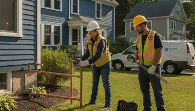 Plumber repairing pipes in Norton, MA for Norton Plumbing and Heating