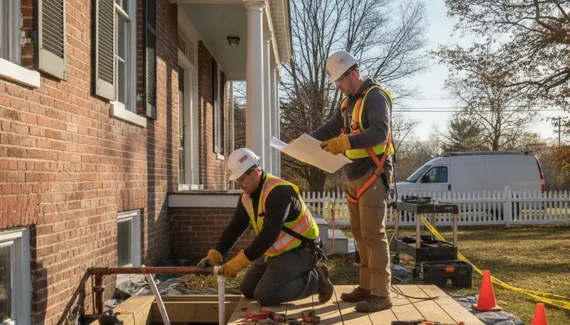 Plumbing repair technician serving Norton, MA for residential pipe and leak repair
