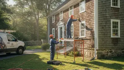 Plumber repairing pipe in Norton, MA for plumbing repair service