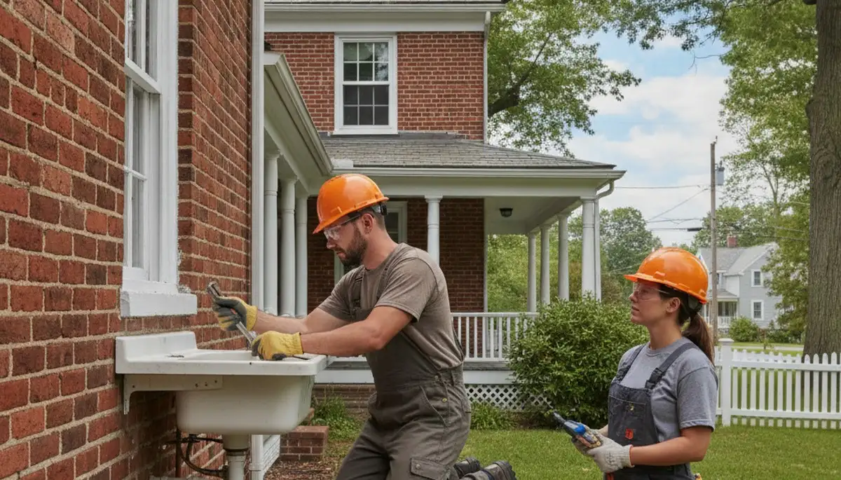 Plumber repairing pipes in Norton, MA for Norton Plumbing & Heating