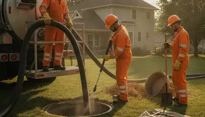 Septic tank cleaning service in Norton, MA for reliable residential plumbing maintenance