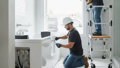 Walk-in tub installation by Norton, MA plumbing repair professionals for safer bathing